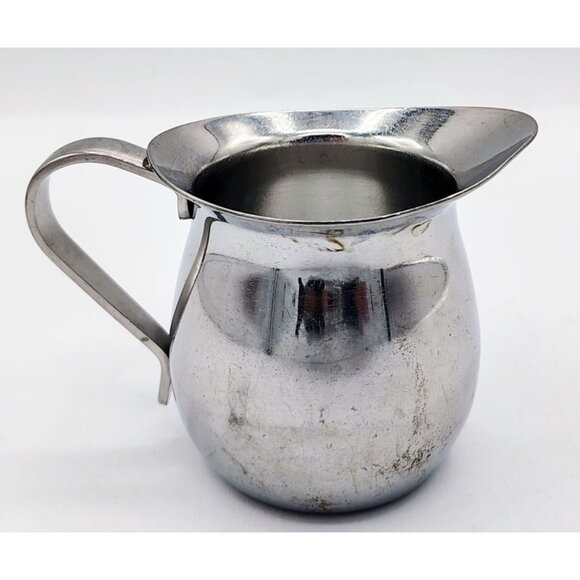Creamer Pitcher Gemco 18-8 Stainless Steel Japan 3 Inches Vintage Kitchen G 5072 - Picture 6 of 13